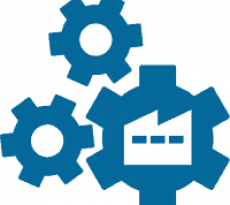 rotating-gears-icon gears rotating together